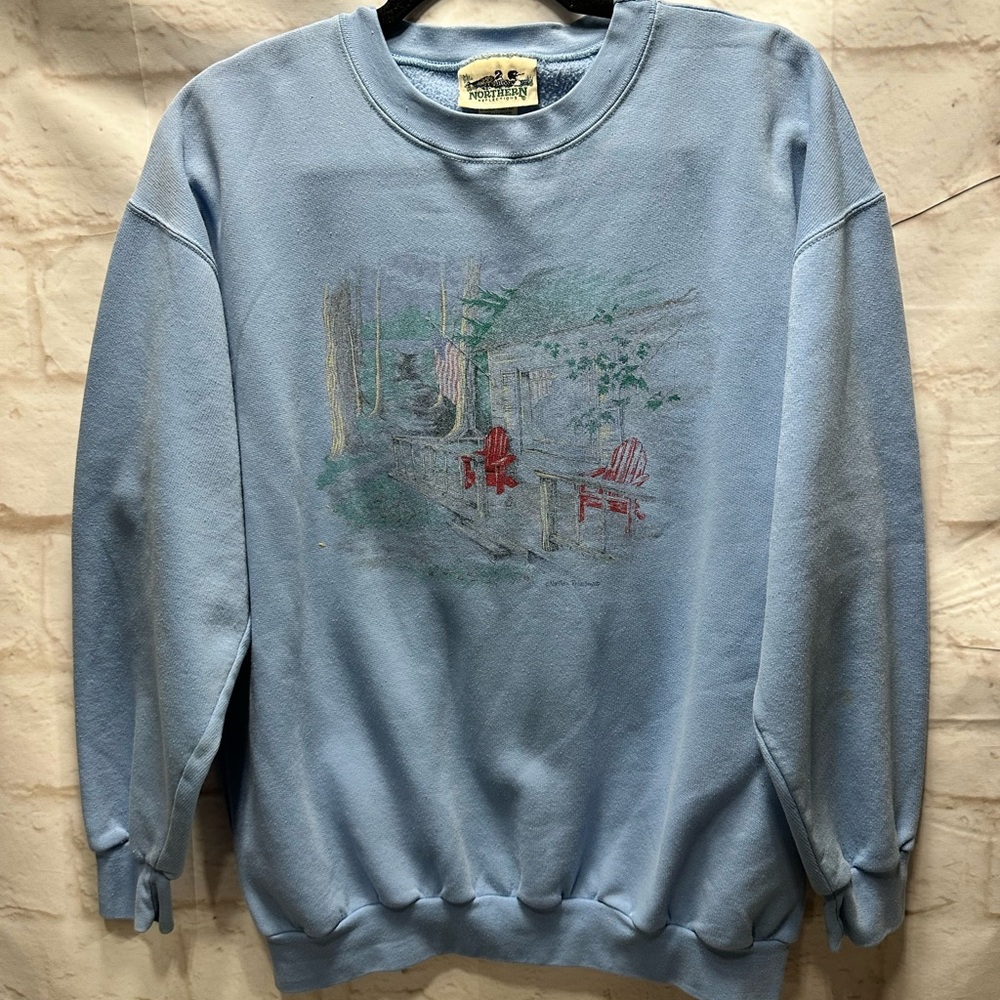 Vintage Northern Reflection‎ patriotic sweatshirt size Large
